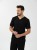 Bluza medyczna męska scrubs BASIC CZARNA