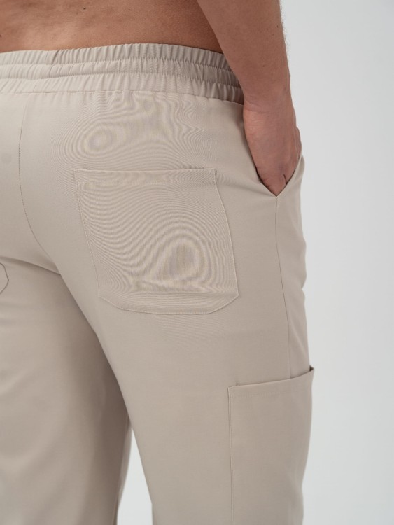Spodnie medyczne męskie scrubs BASIC COLD NUDE