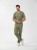 Bluza medyczna męska scrubs BASIC OLIVE