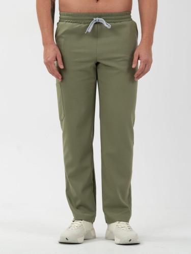 Bluza medyczna męska scrubs BASIC OLIVE
