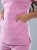 Bluza medyczna damska scrubs SLIM CANDY PINK