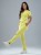 Spodnie medyczne damskie scrubs COMFY LIMONKA