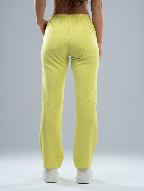 Spodnie medyczne damskie scrubs COMFY LIMONKA