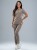 Bluza medyczna damska scrubs SLIM MOKKA