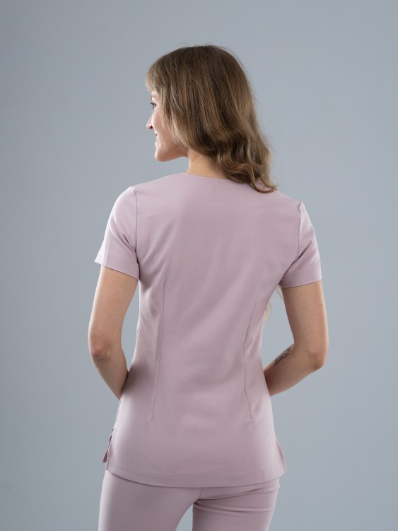 Bluza medyczna damska scrubs SLIM ROSY NUDE