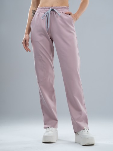 Spodnie medyczne damskie scrubs COMFY ROSY NUDE