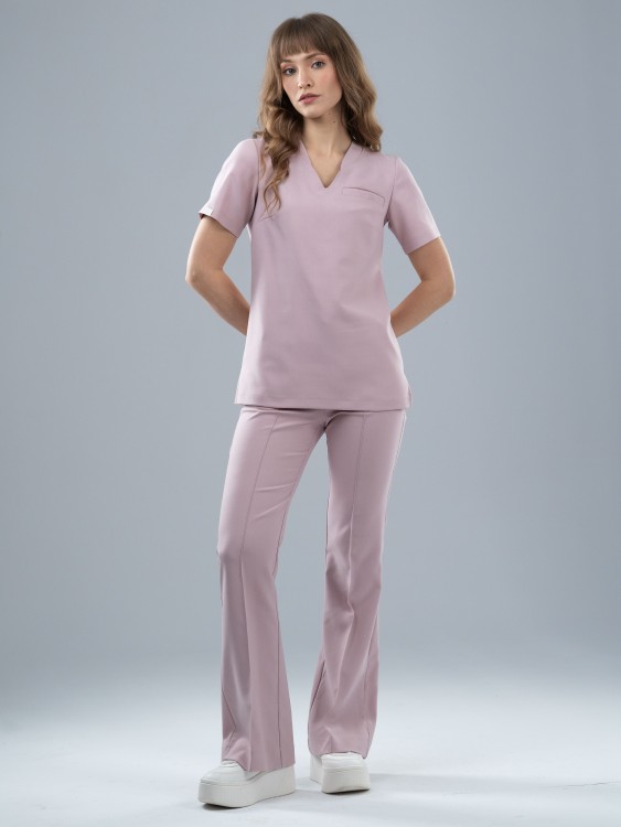 Bluza medyczna damska scrubs COMFY ROSY NUDE