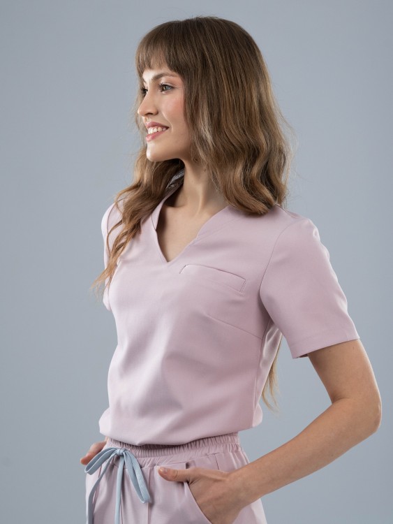 Bluza medyczna damska scrubs COMFY ROSY NUDE
