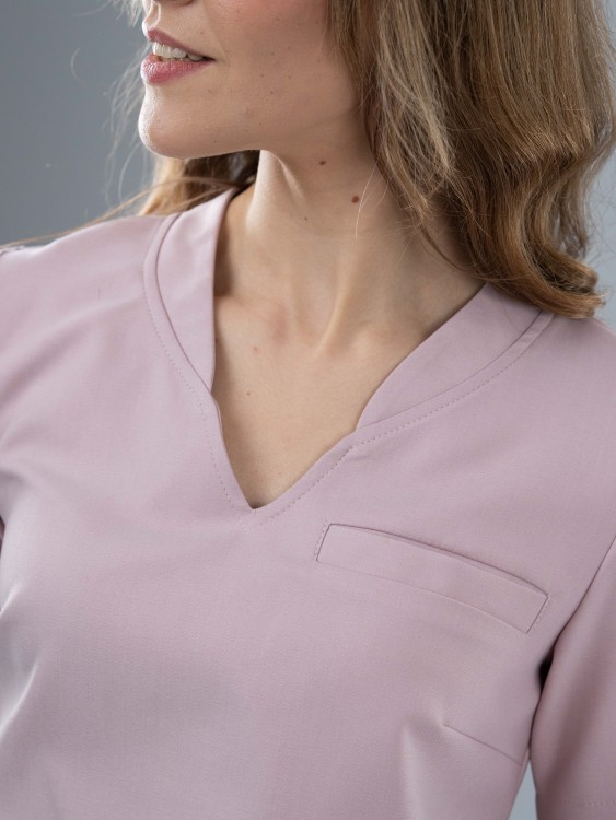 Bluza medyczna damska scrubs COMFY ROSY NUDE