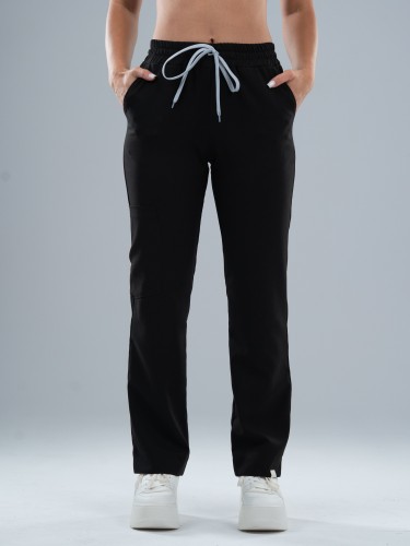 Spodnie medyczne damskie scrubs COMFY CZARNE