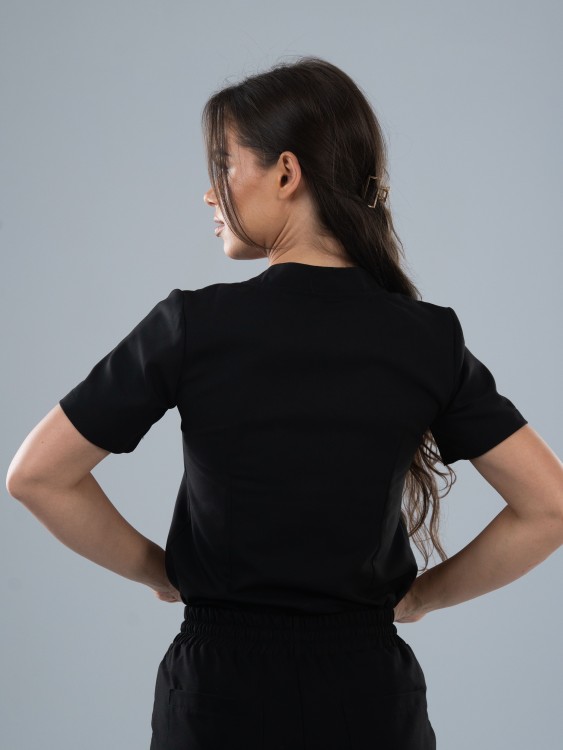 Bluza medyczna damska scrubs COMFY CZARNA