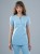 Bluza medyczna damska scrubs SLIM SKY BLUE