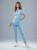 Bluza medyczna damska scrubs SLIM SKY BLUE