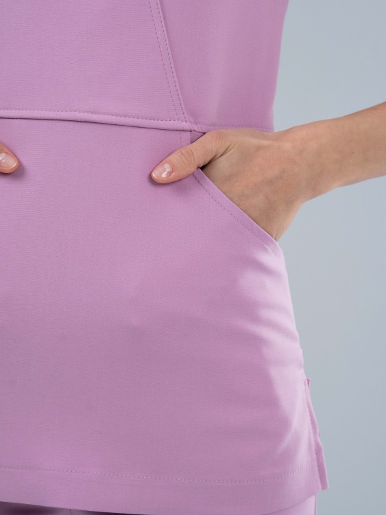 Spodnie medyczne damskie scrubs PROSTE PARIS PINK