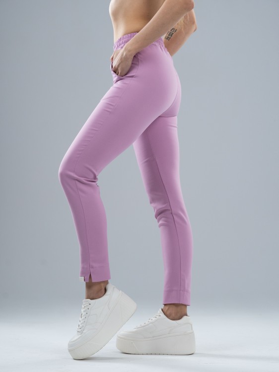 Spodnie medyczne damskie scrubs PROSTE PARIS PINK