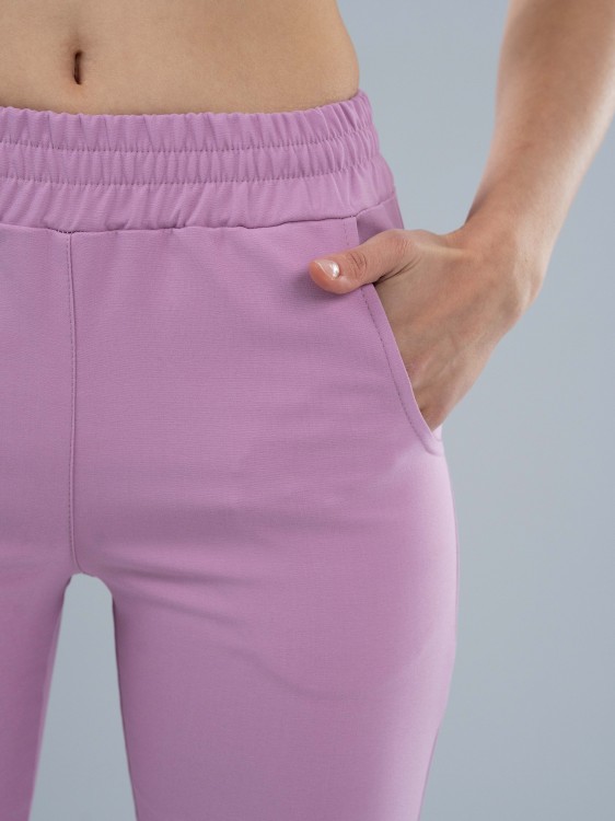Spodnie medyczne damskie scrubs PROSTE PARIS PINK