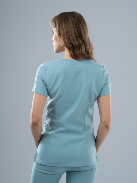 Bluza medyczna damska scrubs SLIM SZAŁWIA