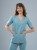 Bluza medyczna damska scrubs BASIC SZAŁWIA