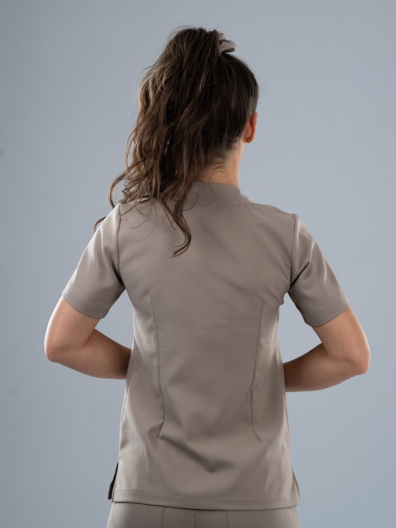 Bluza medyczna damska scrubs COMFY MOKKA