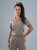 Bluza medyczna damska scrubs COMFY MOKKA