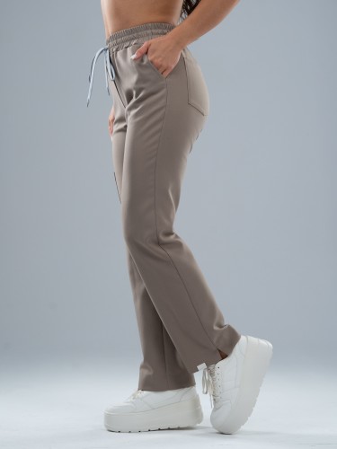 Spodnie medyczne damskie scrubs COMFY MOKKA