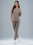 Bluza medyczna damska scrubs BASIC MOKKA