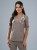 Bluza medyczna damska scrubs BASIC MOKKA