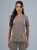 Bluza medyczna damska scrubs BASIC MOKKA
