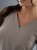 Bluza medyczna damska scrubs BASIC MOKKA
