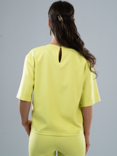 Bluza medyczna damska scrubs BASIC PRO LIMONKA