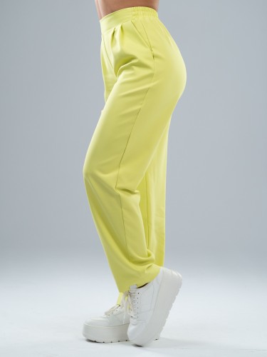 Spodnie medyczne damskie scrubs BASIC PRO LIMONKA