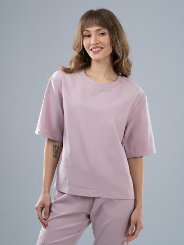 Bluza medyczna damska scrubs BASIC PRO ROSY NUDE