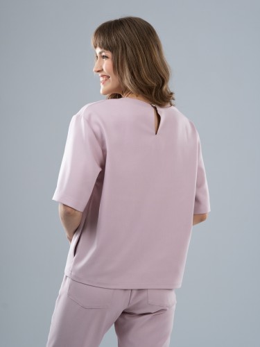 Bluza medyczna damska scrubs BASIC PRO ROSY NUDE