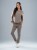 Bluza medyczna damska scrubs BASIC PRO MOKKA