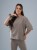 Bluza medyczna damska scrubs BASIC PRO MOKKA