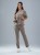 Bluza medyczna damska scrubs BASIC PRO MOKKA