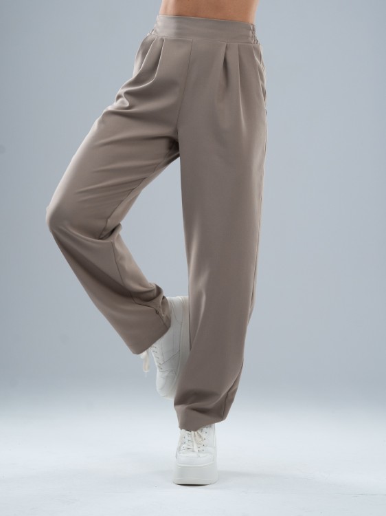 Spodnie medyczne damskie scrubs BASIC PRO MOKKA