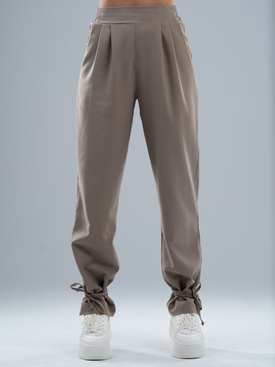 Spodnie medyczne damskie scrubs BASIC PRO MOKKA