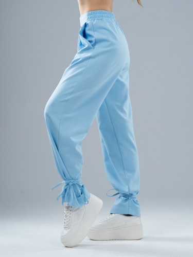 Spodnie medyczne damskie scrubs BASIC PRO SKY BLUE