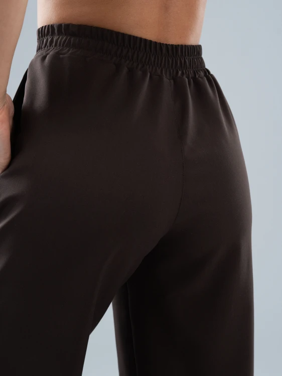 Spodnie medyczne damskie scrubs BASIC PRO CZEKOLADA