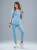 Bluza medyczna damska scrubs BASIC SKY BLUE