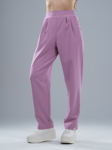 Spodnie medyczne damskie scrubs BASIC PRO PARIS PINK