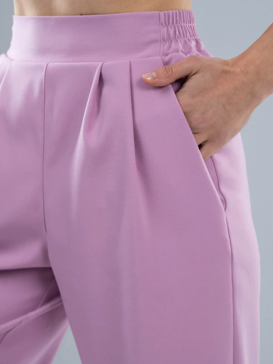 Spodnie medyczne damskie scrubs BASIC PRO PARIS PINK