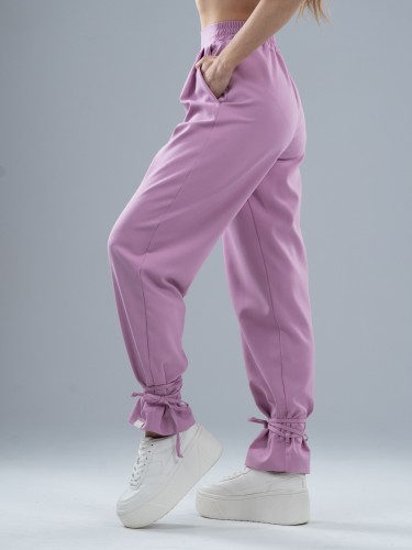 Spodnie medyczne damskie scrubs BASIC PRO PARIS PINK