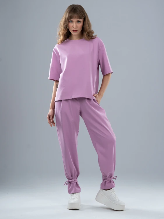 Spodnie medyczne damskie scrubs BASIC PRO PARIS PINK