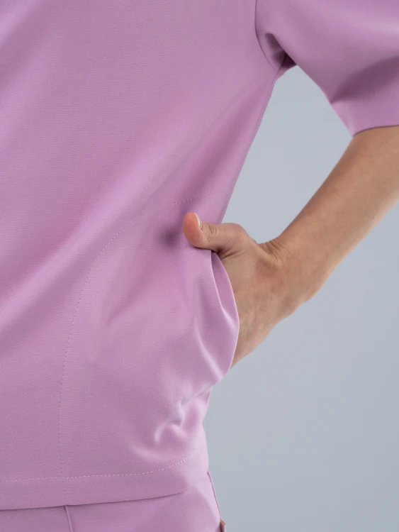 Bluza medyczna damska scrubs BASIC PRO PARIS PINK