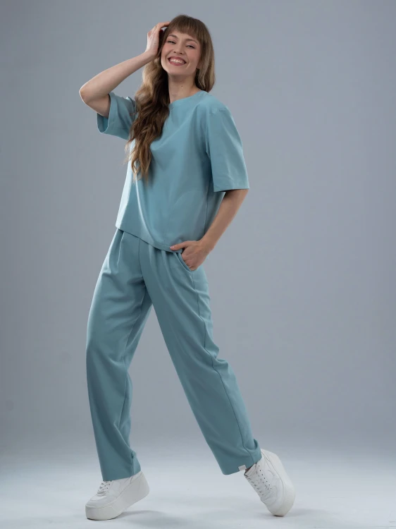 Bluza medyczna damska scrubs BASIC PRO SZAŁWIA