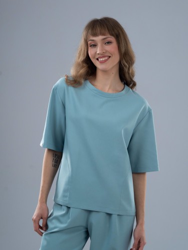 Bluza medyczna damska scrubs BASIC PRO SZAŁWIA
