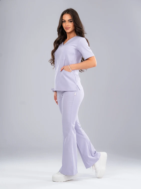 Bluza medyczna damska scrubs BASIC LILA