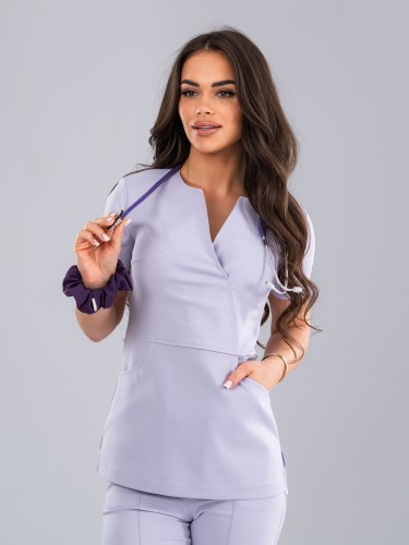 Bluza medyczna damska scrubs SLIM lila